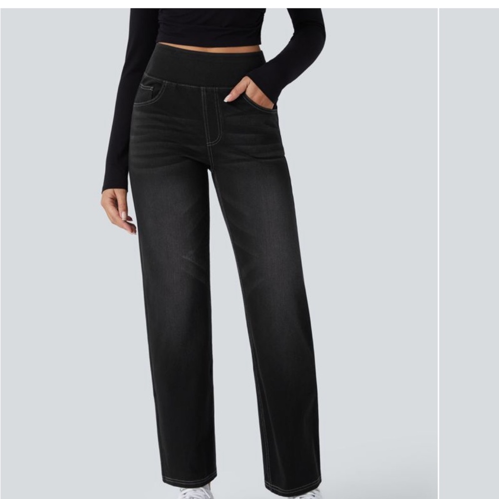 HALARA Black Flare & Wide Leg Jeans